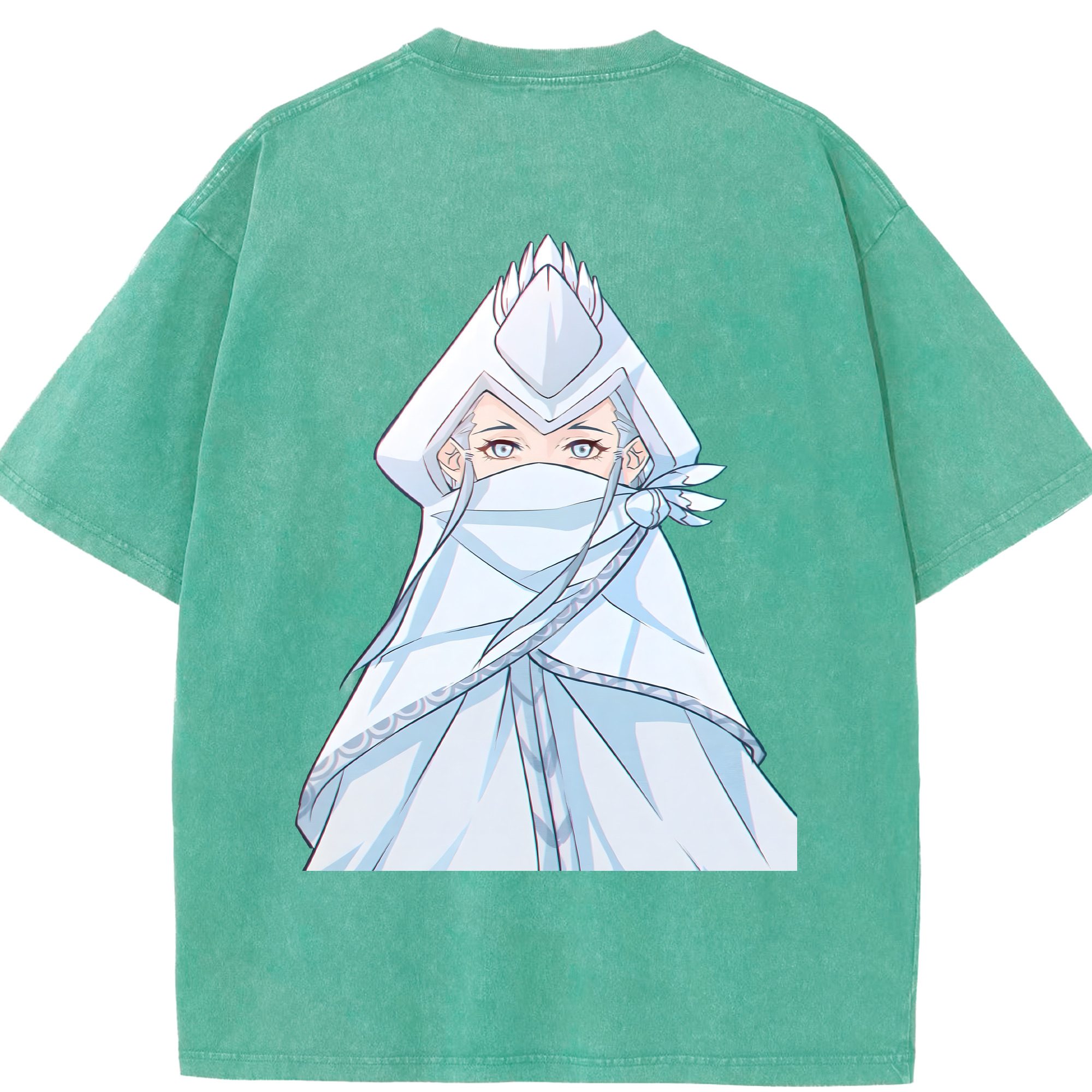 （画像用） Ne Zha 2 ナタ 魔童の大暴れ 綿100% ヴィンテージ風 半袖Tシャツ（背面プリント）